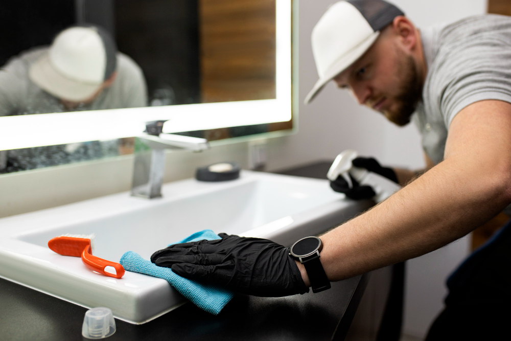 bathroom deep cleaning